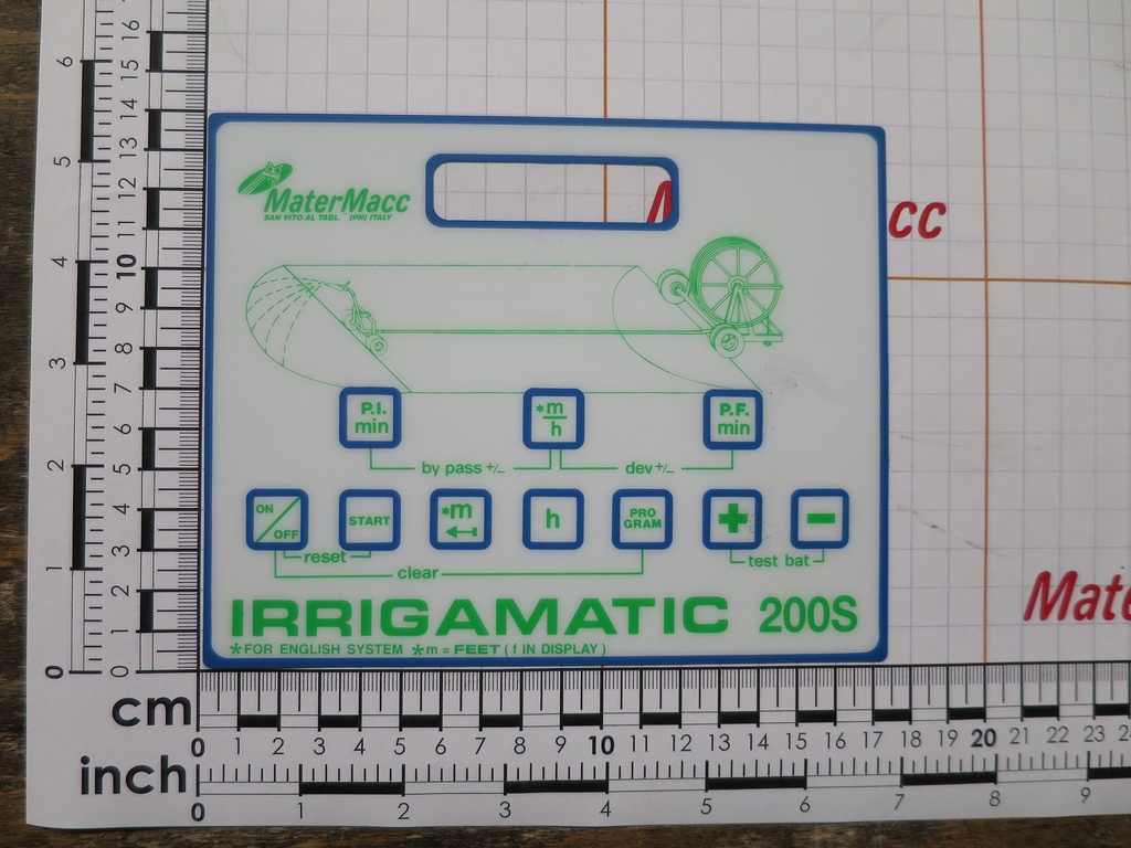 tastatură IRRIGAMATIC 200/s IR54902024