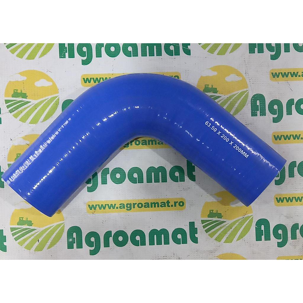 Furtun cotit silicon 90 grade 63.5x200x200mm