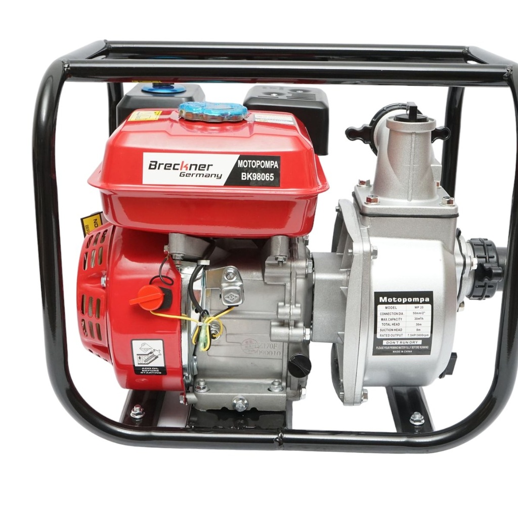 Motopompa pe benzina WP20 7.5CP, 2 toli debit 30m3/h adancime 8m, inaltime 30m