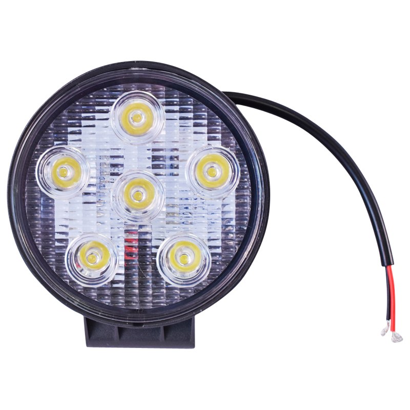 Lampa 6 LED-uri 10-30V 18W unghi radiere 30 de grade tip spot 118x118x35mm 6000K IP67