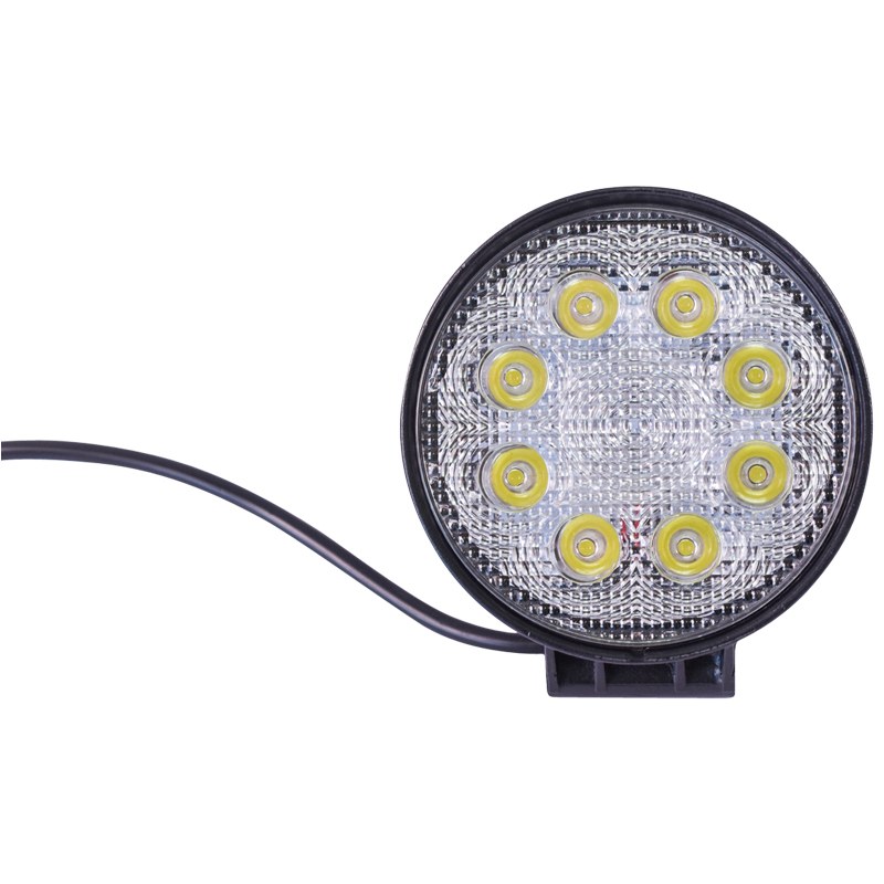 Lampa 8 LED-uri 10-60V 24W unghi radiere 30 de grade tip spot 114x114x48mm IP67 6000K