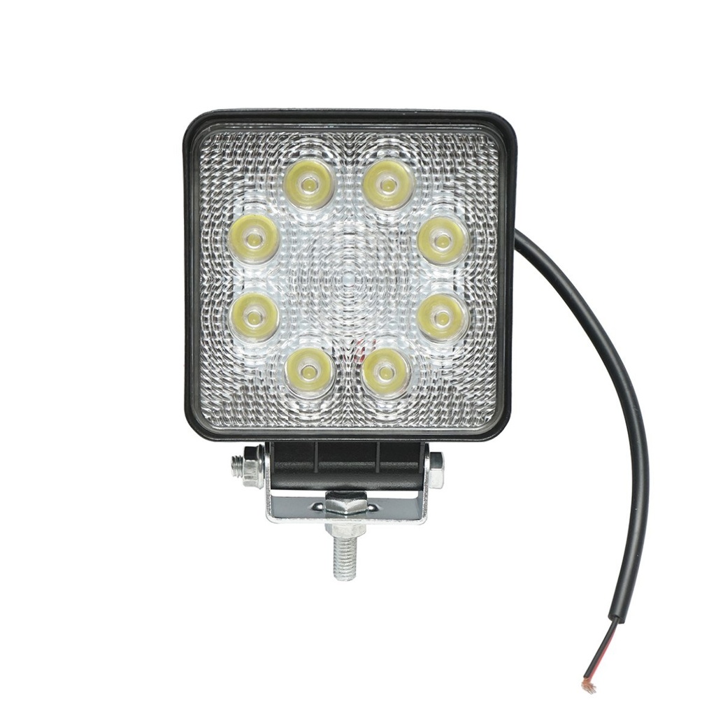 Lampa 8 LED-uri 10-60V 24W unghi radiere 30 de grade tip spot 107x107x51mm 6000K IP67