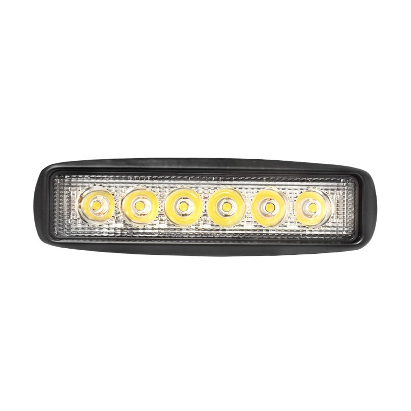 Lampa tip bara cu 6 LED-uri 10-60V 18W unghi radiere 30 de grade tip spot 160x43x42mm
