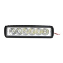 Lampa tip bara cu 6 LED-uri 10-60V 18W unghi radiere 60 de grade tip flood 160x43x42mm