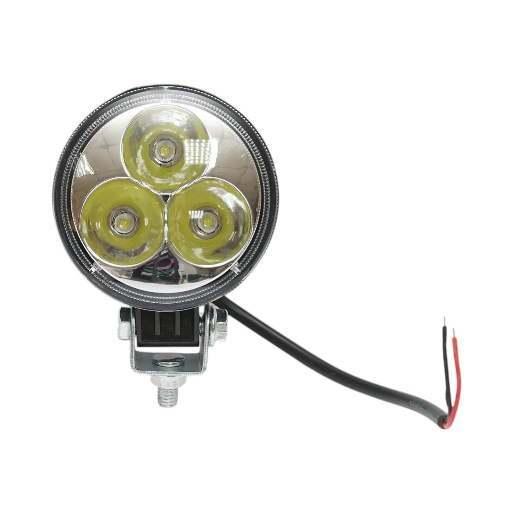 Lampa cu 3 LED-uri 10-30V 9W unghi radiere 30 de grade tip spot 82x52mm IP67 6000K