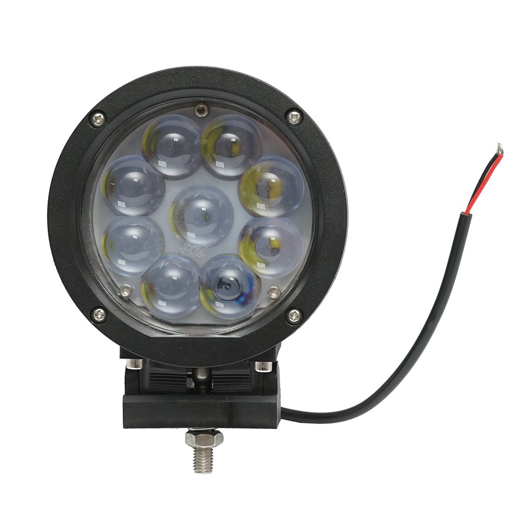 Lampa cu 9 LED-uri 10-60V 45W unghi radiere 30 de grade tip spot lentila 4D, 139x139x74mm IP67 6000K