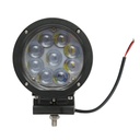 Lampa cu 9 LED-uri 10-60V 45W unghi radiere 30 de grade tip spot lentila 4D, 139x139x74mm IP67 6000K