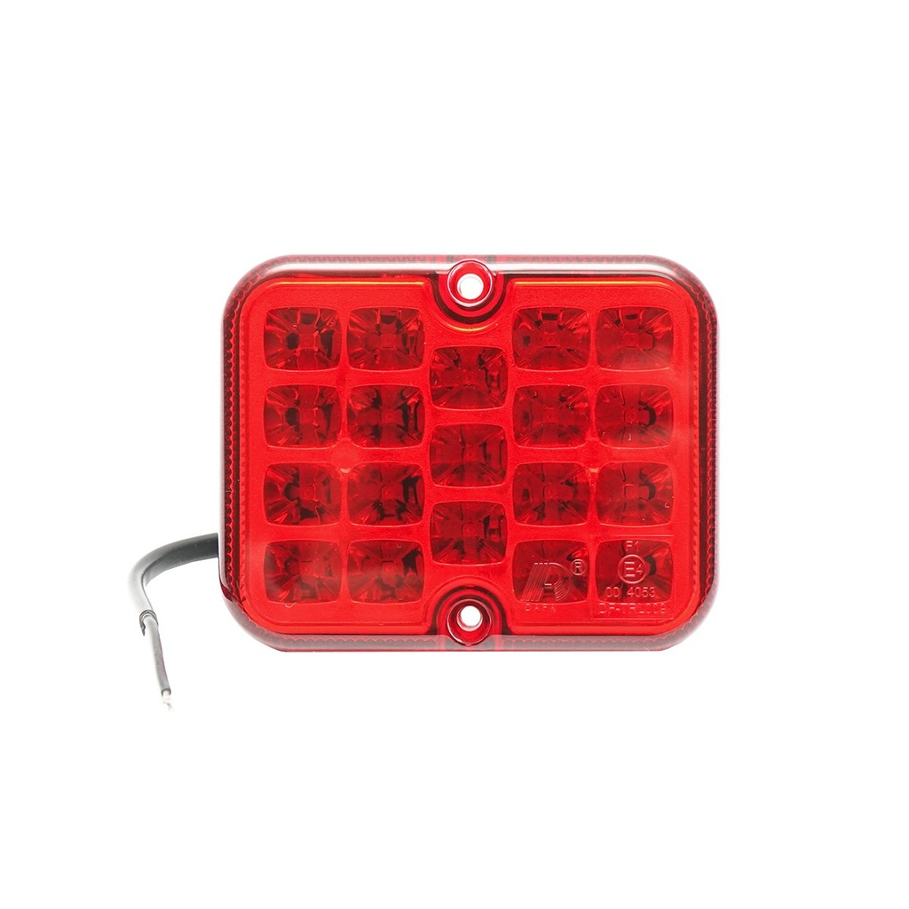 Lampa ceata rosie cu LED E-mark 101x81x29mm IP67