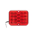 Lampa ceata rosie cu LED E-mark 101x81x29mm IP67