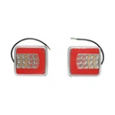 Set lampi stop spate remorca LED 12/24V cu iluminare numar 120x104mm IP67
