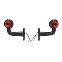 Set lampi laterale de gabarit cu LED 24V rosu-alb PVC dur