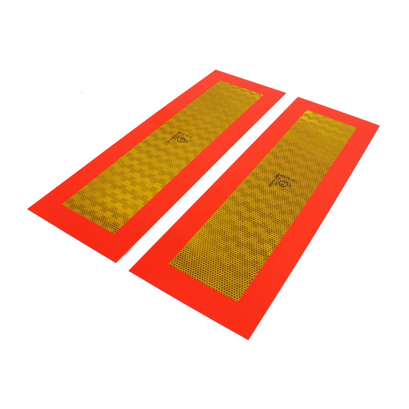 Tabla reflectorizanta dreptunghiulara pentru remorca /set 595x195mm