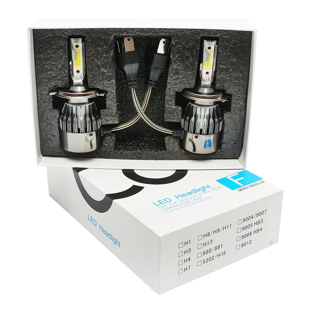 Set 2 becuri LED H4 36W 3800 lm