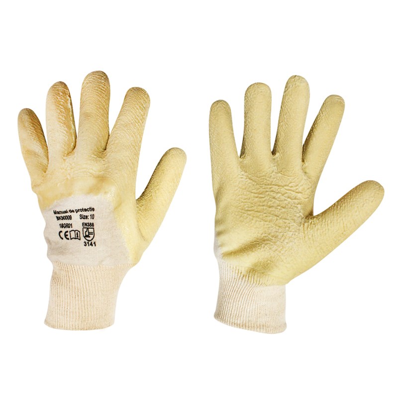 Manusi de lucru latex cu dublura interioara pentru sezon rece marimea 10