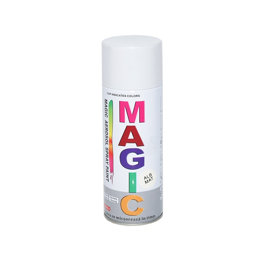 Spray vopsea MAGIC alb mat 007 400ml
