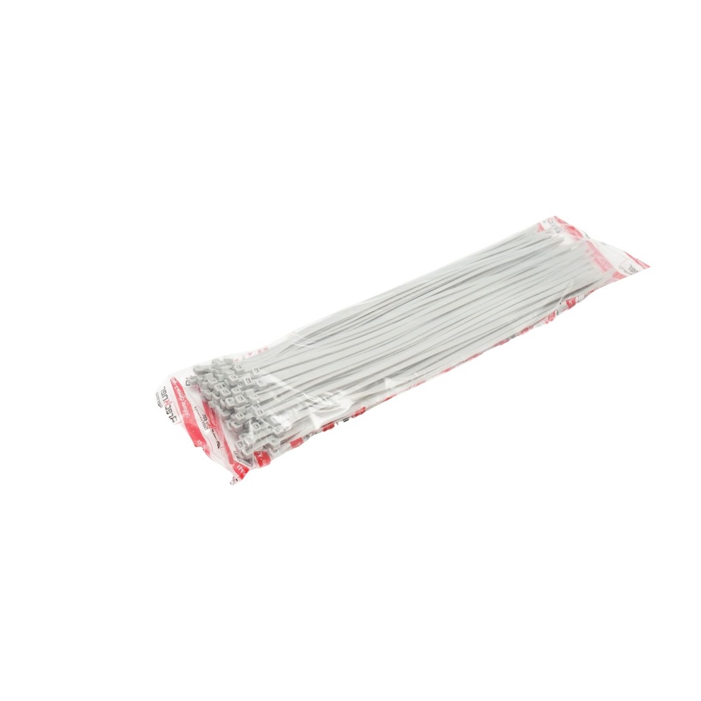 Faseta colier plastic gri 4.8x380mm pentru prindere capace roti auto 100 buc/set