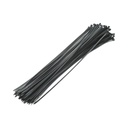 Faseta colier plastic negru 4.8x430mm 100 buc/set Longroad