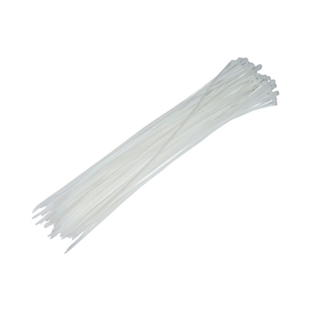 Faseta colier plastic alb 3.6x430mm 100 buc/set Longroad