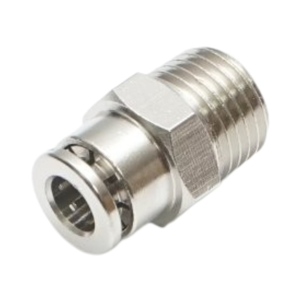 Mufa rapida dreapta metalica 6mm filet exterior 1/4 inch