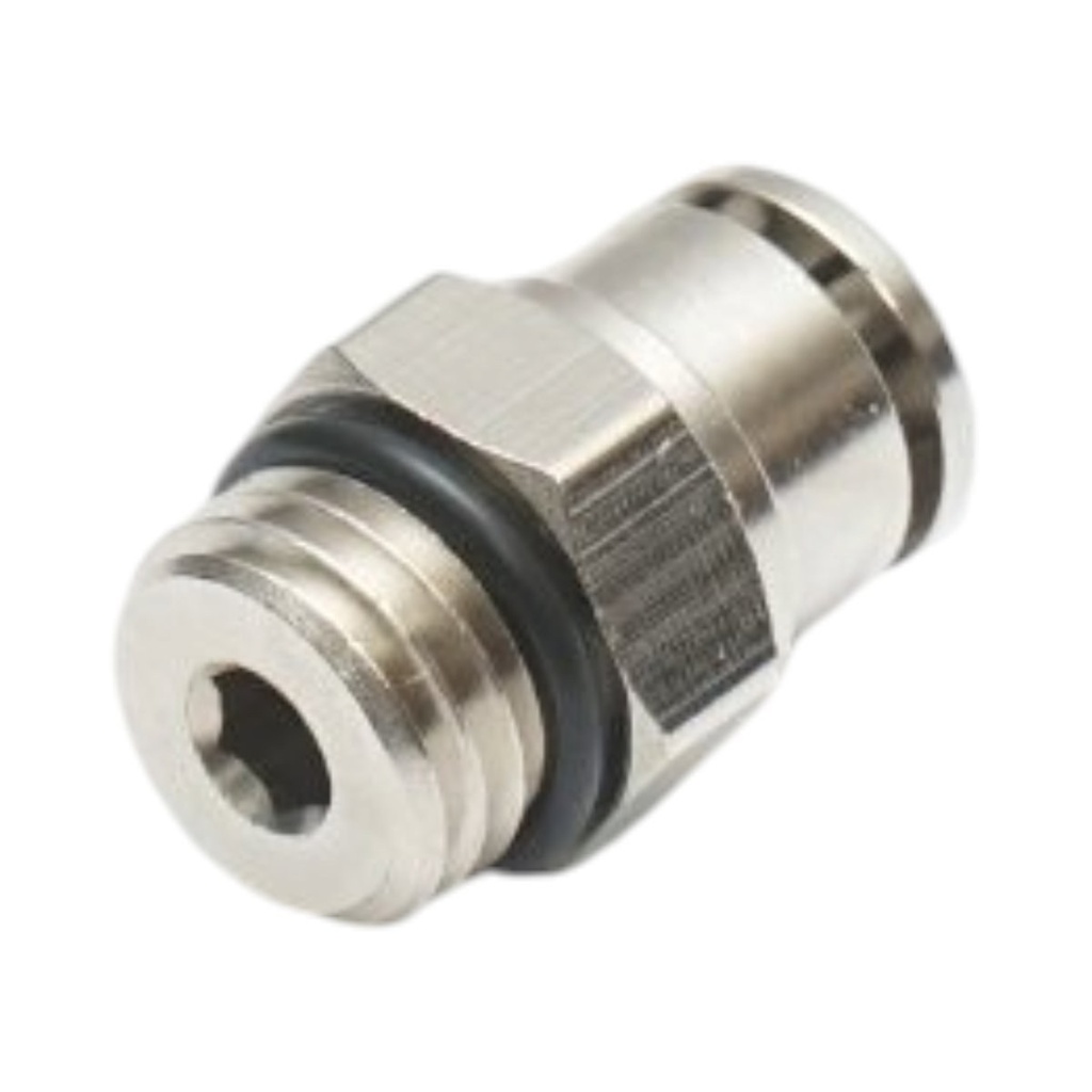 Mufa rapida dreapta metalica 6mm filet exterior M12