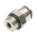 Mufa rapida dreapta metalica 6mm filet exterior M12