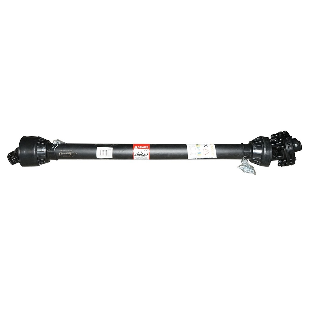 Cardan 1500 mm T5 cu ambreiaj compus din 2 discuri cruce 30,2x80 (teava triunghiulara) 1 3/8 Z=6