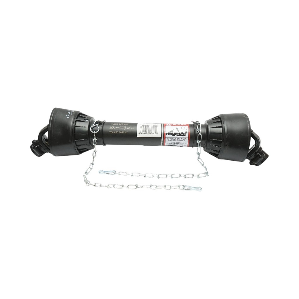 Cardan 850 mm T6 cruce 30,2x92 (teava triunghiulara) 1 3/8 Z=6 freza