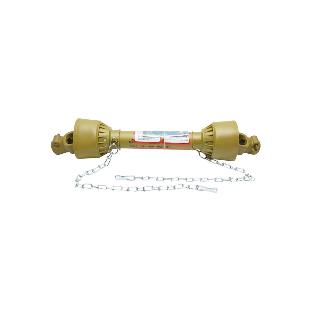 Cardan 650mm T2 1-3/8 Z=6, cruce 24x62, teava triunghiulara