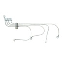 Set conducte injectoare din inox cu clema fixare UTB U-650