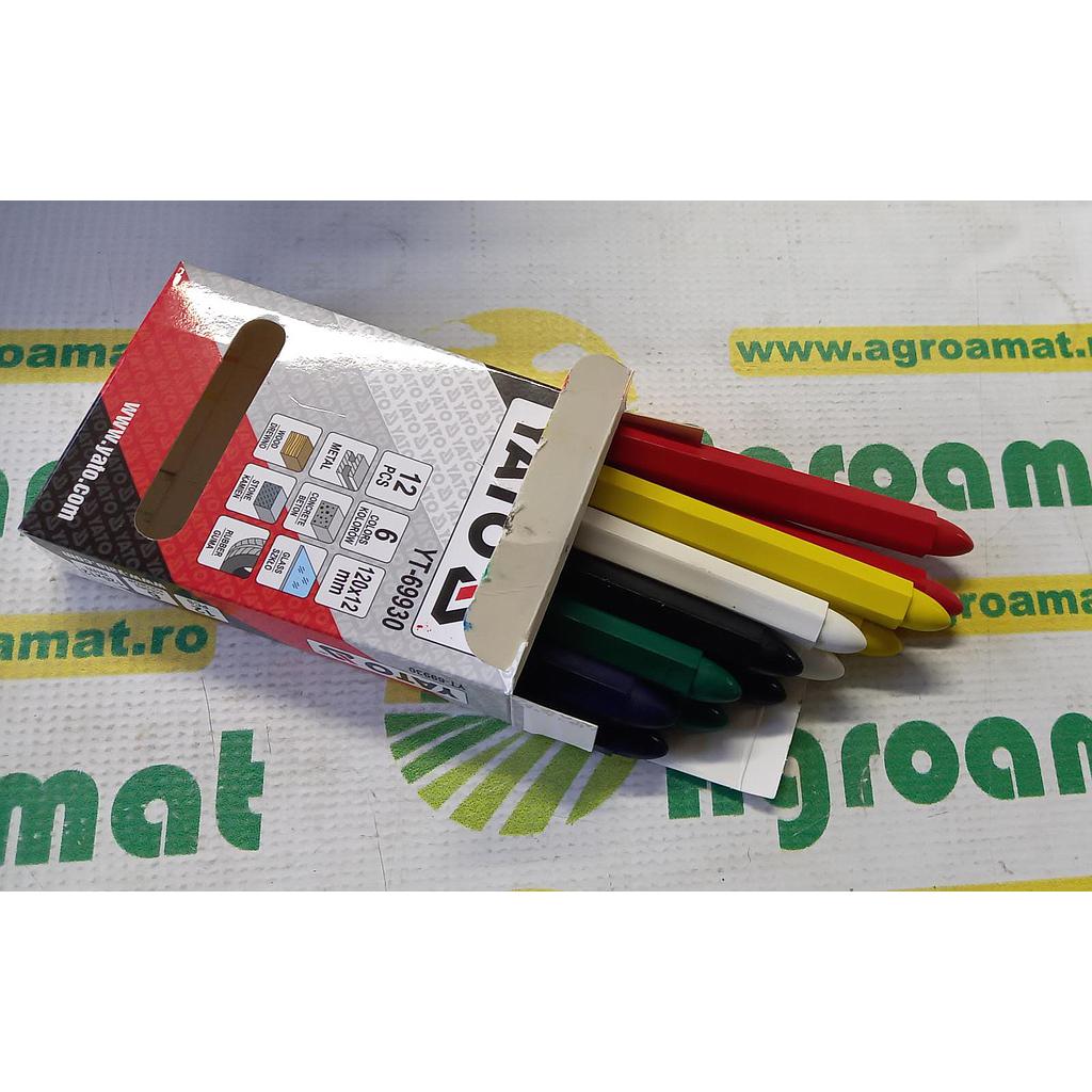 Set 12 Creioane Cerate 6 Culori