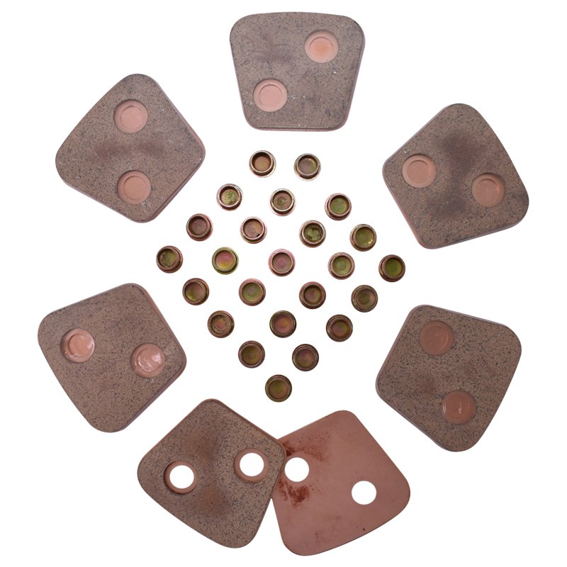 Set 12 ferodouri 4mm(77x69) cu nituri pentru disc ambreiaj D1010 UTB U-1010