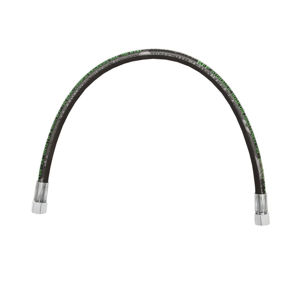 Furtun presiune 2SN DN10 sertizat cu capete fixate hidraulic L=800mm M20