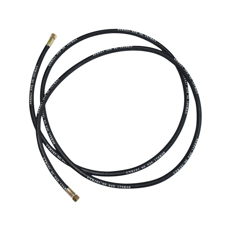 Furtun presiune 2SN DN10 sertizat cu capete fixate hidraulic L = 4000 mm (Reductie M20X20)