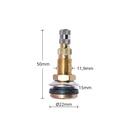 Valva tractor tubeless TRCH3 cu palarie mica 22mm