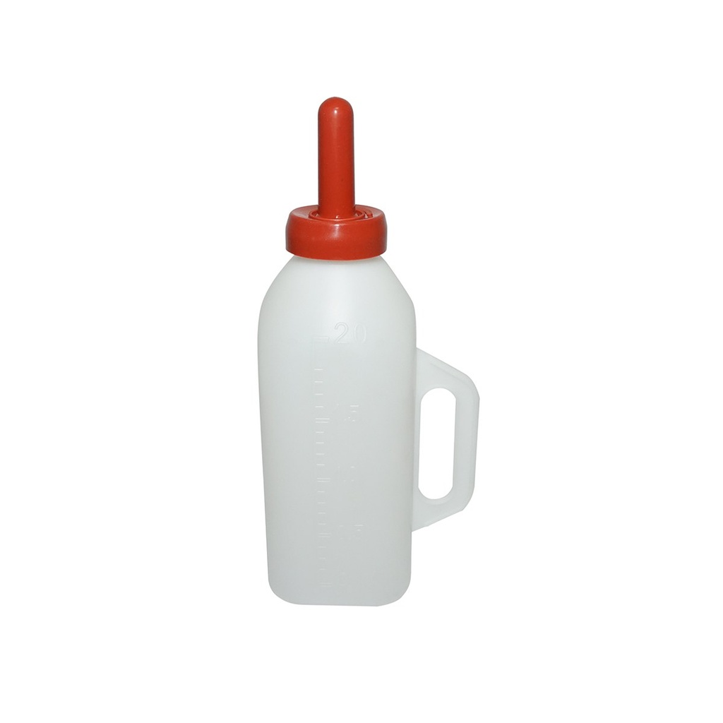Adapatoare sticla de plastic cu suzeta 2 L pentru vitei