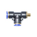 Mufa rapida T plastic si surub metalic fi 12x12 cu 1/8