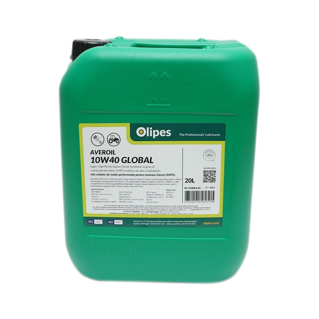 Ulei motor Olipes Averoil 10W40 Global 20L