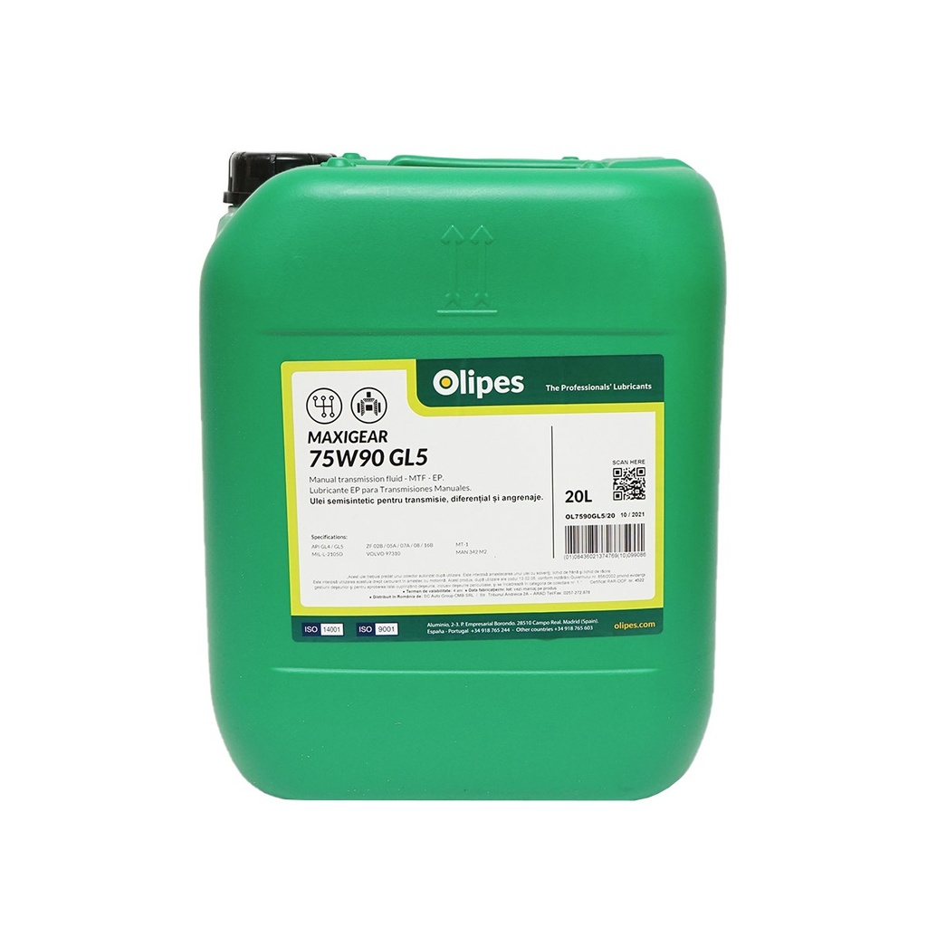 Ulei Olipes MAXIGEAR 75W90 GL-5 cutie viteze 20L