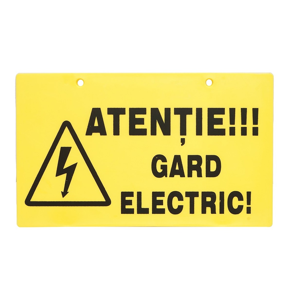 Placuta avertizare gard electric