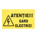 Placuta avertizare gard electric