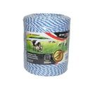 Rola fir alb-albastru fi 3mm 3x0.2mm SS, 7,8 Ohm/m, 500m gard electric