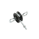Izolator cu ancorare dubla 5.9mm 93x82mm gard electric
