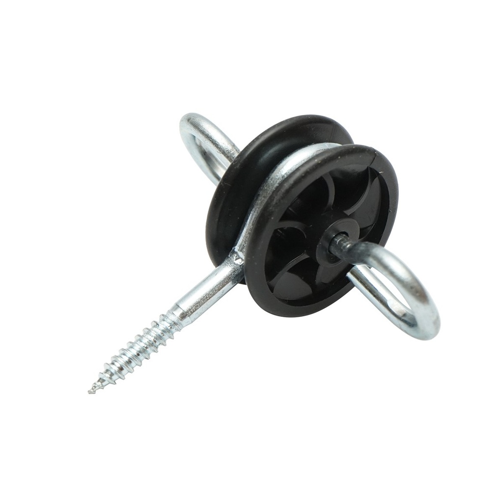 Izolator din otel inoxidabil cu ancorare dubla 5.9mm 90x86mm gard electric