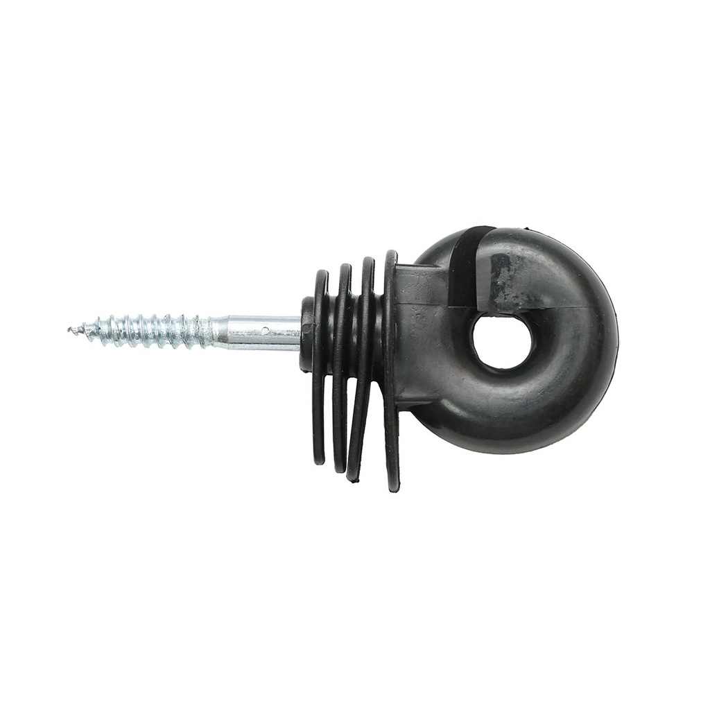 Izolator inelar compact negru fi 5.9mm 91x40mm gard electric