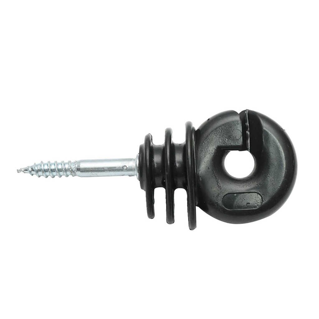 Izolator inelar Easy Drill negru fi 5.9mm 90x40 mm gard electric