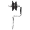 Izolator negru cu fanta fi 6.9mm 107x54mm gard electric