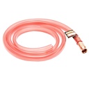 Furtun transfer combustibil transparent cu bila absorbtie/creare vid 1.5m