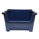 Cutie plastic depozitare 430x325x300mm albastra