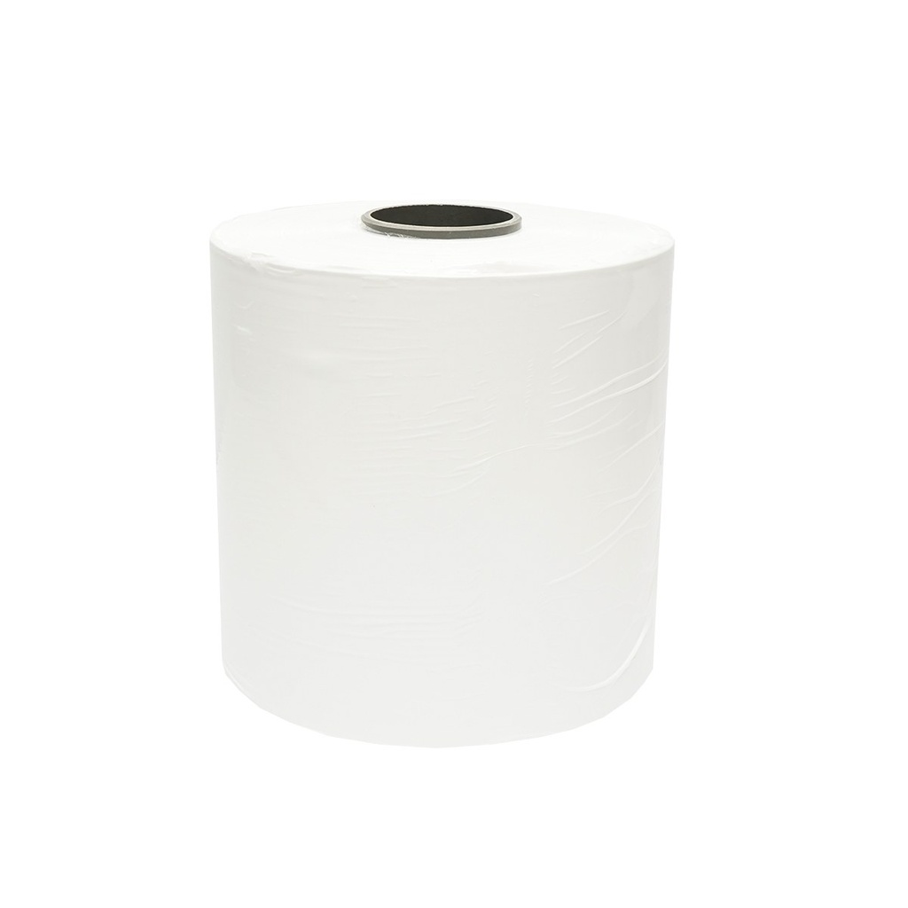 Folie infoliat baloti alba 250mm x 25mic x 1800m cu protectie UV