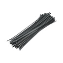 Faseta colier plastic negru 3.5x300mm 100 buc/set Longroad